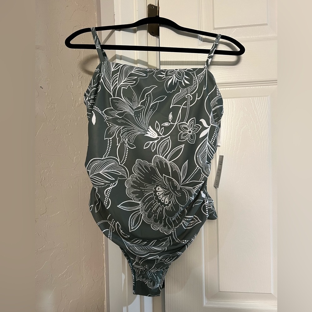 Cupshe Floral Strappy Cutout One Piece Swimsuit Size L - Picture 3 of 6